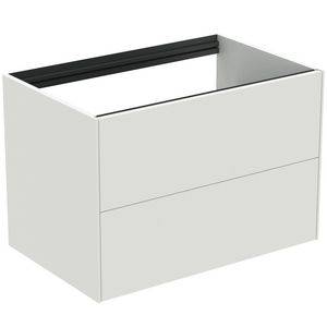 Conca wastafelmeubel 80x50x55cm 2 laden zonder afdekblad matt white