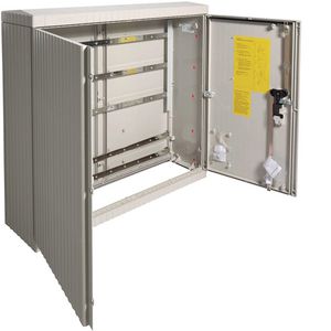 Polyester verdeelkast grootte 2/1005 rail 1005x1110x315mm