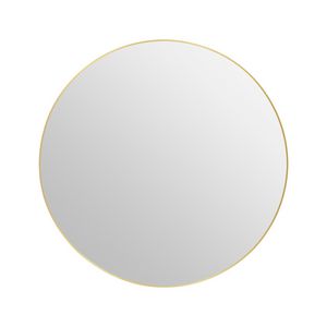 Ronde spiegel met gold alu frame 60 cm zonder verlichting