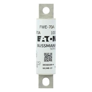 Zekering HRC 1000Vdc IEC/UL 70A aR 25mm Round fu