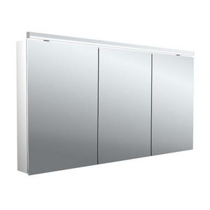 Led-spiegelkast Flat-2 Classic 1400mm aluminium opbouw 3 deuren H=729mm