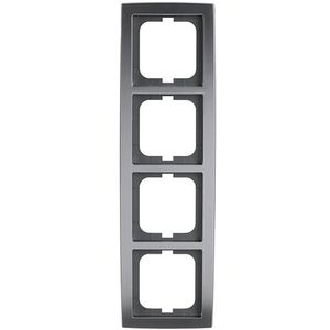 Afdekraam 4v s-chroom mat (1724-80)