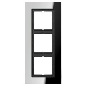 Afdekraam glans chroom 3-voudig LS-plus