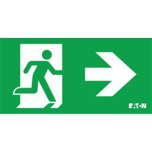 Inlegpictogram Atlantic LED D (dubbelzijdig), 24m, blind Eaton Blessing