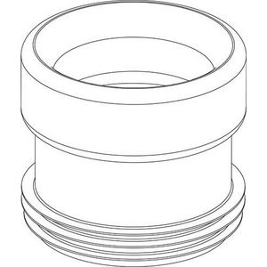 Closetafvoersok no.4 125mm wit