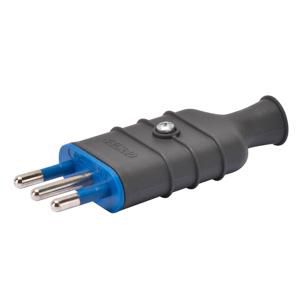 PORTABLE PLUG-STRAIGHT-ITALIAN STANDARD-2P+E 10A 250V VVE=25