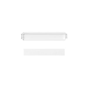 Afdekking plexiglas met tekststrook 6x37mm