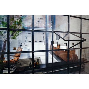 AXOR One 1-hendel wastafelkraan 260+afvoerplug mat zwart