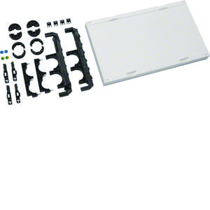 Bouwsteen 300x500 mm met 2-polige raildrager PE/ N draaibaar