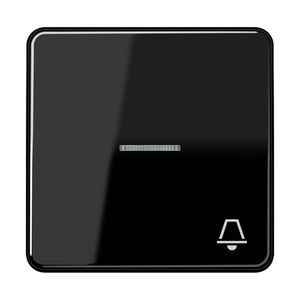 Schakelwip CD500 zwart met lens&bel symbool