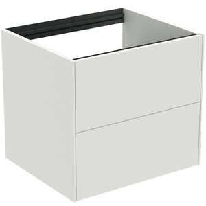 Conca wastafelmeubel 60x50x55cm 2 laden zonder afdekblad matt white