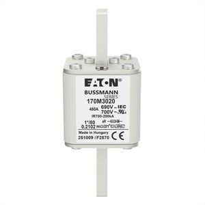 Zekering h. snelheid 450A AC 690V 200kA compact 1 45x VVE=6