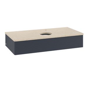 Wastafelonderkast Antao 1000x190x500mm Mid.Blue Matt Lacquer L09153HG