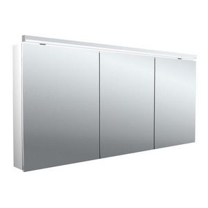 Led-spiegelkast Flat-2 Classic 1600mm aluminium opbouw 3 deuren H=729mm