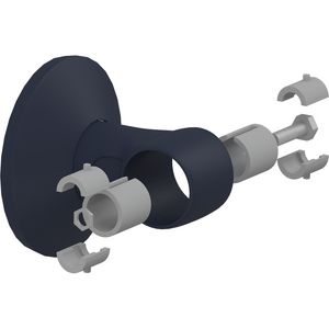 Wandconsole met strop en verbingsd. (man/vrouw) donkerblauw