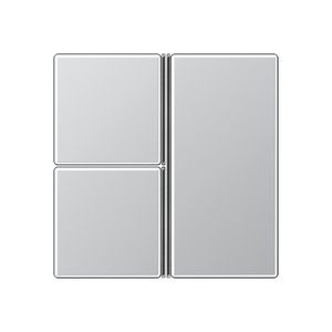 Tastafdekking A/AS 3-voudig compleet alu. KNX