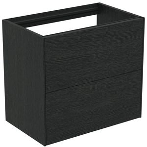 Conca wastafelmeubel 60x37x55cm 2 laden zonder afdekblad smoked oak