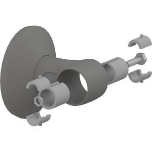 Wandconsole met strop en verbingsd. (man/vrouw) antraciet