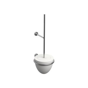 Slim closetborstelgarnituur 375x120x156mm RVS geb. en aluite