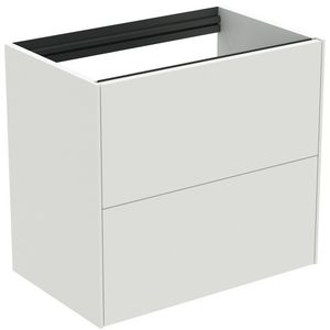 Conca wastafelmeubel 60x37x55cm 2 laden zonder afdekblad matt white