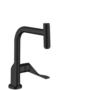 AXOR Citterio Select 1-hendel keukenmengkr+uittrekb vuistdouche mat zwart