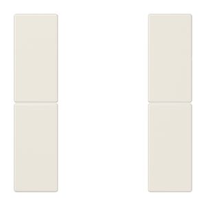 Tastafdekking compleet 2-voudig LS wit KNX