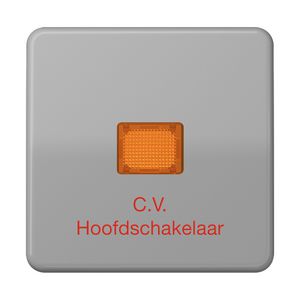 Schakelwip CD500 grijs slagvast met tekst CV