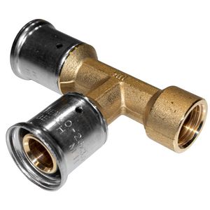 T-koppeling verlopend persaansluiting 48P 20x20x1/2"bi.dr.