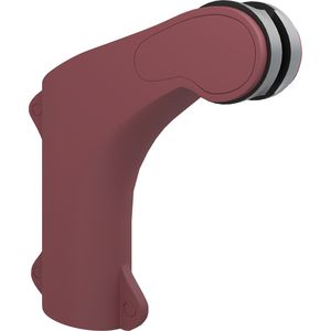 Handdouchehouder voor montage op verticale handgreep rood