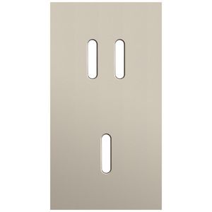 Tweevoudige afdekpl. verticaal 71mm centerafstand een tweevo