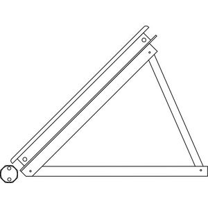 Zonnecollector-set koper/koper (12st.) platdakframe excl. betonblokken horizontaal hoek 20-30° incl. terugloopsysteem