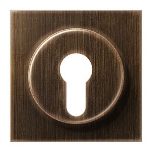 Afdekking sleutelschak. LS messingantiek