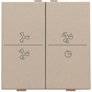 2-voudige toets ventilatoropdruk 0 - 3 RF schakelaar champag