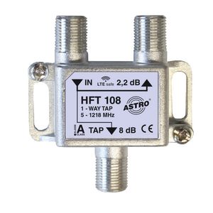 Aftakelement 1-V 8dB aftakdemping retour met f-aans. VVE=10