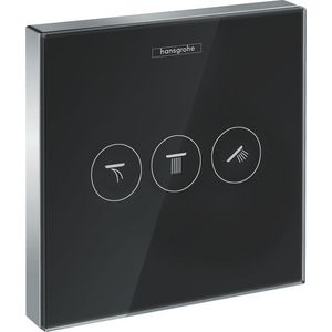 Afbouwdeel ShowerSelect Glass inbouw stopkraan wit/chroom 3xfunctie