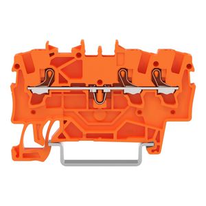 3-draads rijgklem Met drukknop 1,5 mm² oranje VVE=100