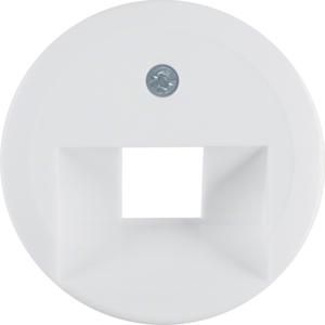 Centraaldoos RJ-datacontactd. 1v 45gr 1930/Glas polarwit