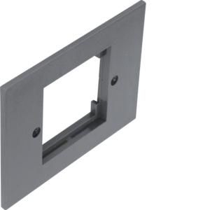 Afdekplaat voor 1x50x50 mm element in GBZ grijs