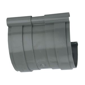 PVC mastgoot (5") verbindingsstuk grijs