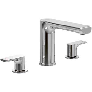 Driegats wastafelkraan Liberty Chrome
