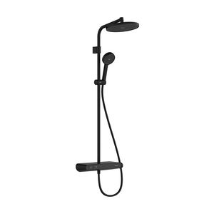 Activera S Showerpipe 240 1 straalsoort EcoSmart met ShowerTablet Select 360 Varia Mat zwart