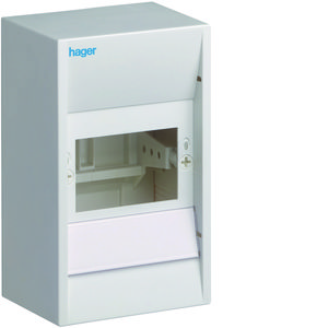 Miniverdeler, IP30, 4 modulen, 1xPE