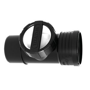 Sitech+ geluidsarm PP ontstoppingsstuk+SD zwart 110mm