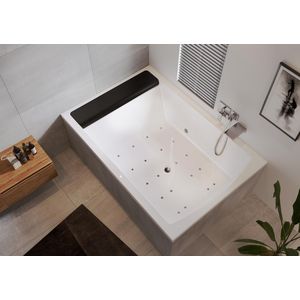 Whirlpool Thermae Anna 190x130cm links Touch+Heather hoogglans wit
