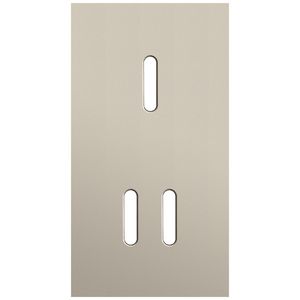 Tweevoudige afdekpl. verticaal 71mm centerafstand een enkelv