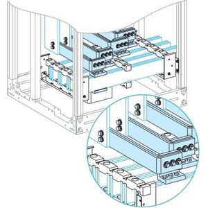 Verbinding horizontale verticale rail 1200A 3P Prisma Plus