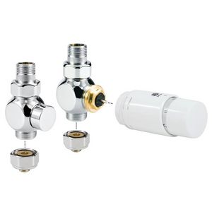Aansluitset 34 deco vloer 2p aw fe/cu Ø10/1