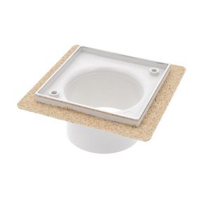 opzetst+bezande flens+RVS rand 146x146mm xtr hoog model 85mm