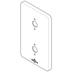 Rozet V&B-logo 150x90x9mm chr
