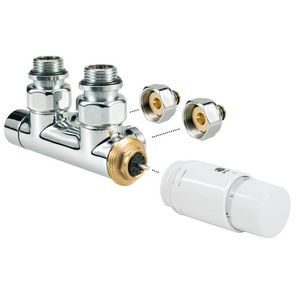 Aansluitset 41 deco pro wand aw vpe/alu Ø16/2